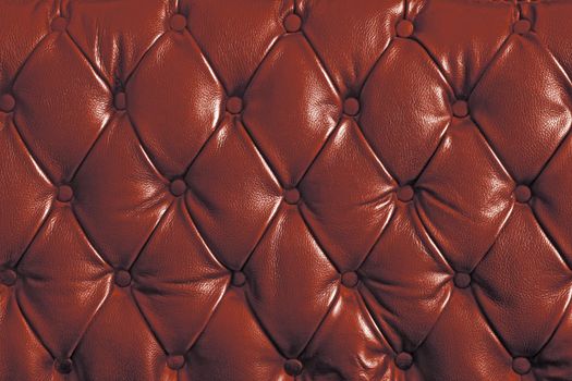 pattern of Red genuine leather texture using as background
