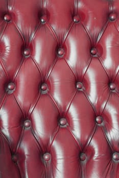 pattern of Red genuine leather texture using as background