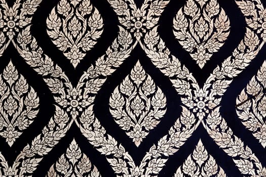 Pattern of Thai Chinese Traditional Ornament Paint on Temple door