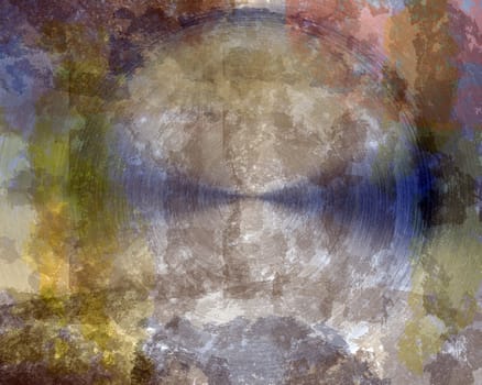 grunge circular metal texture background