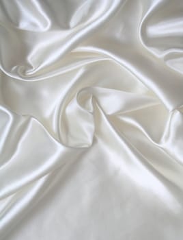 Smooth elegant white silk can use as background 