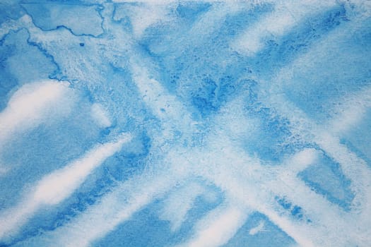 Abstract watercolor background with colorful different layers on paper texture
