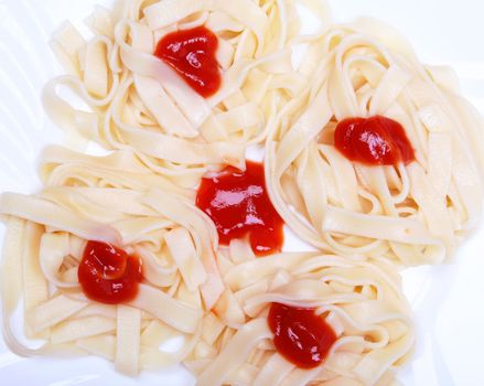 Tagliatelle whit tomato sauce