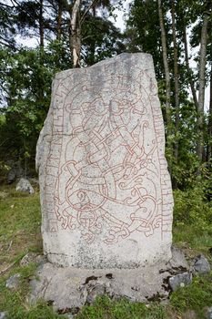 Antique Runes on a rock
