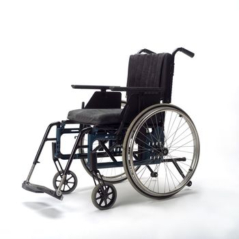 Wheel chair isolated on white background