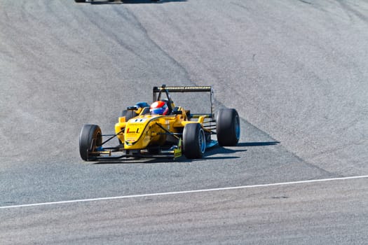 JEREZ DE LA FRONTERA, SPAIN - OCT 16: Matteo Torta of Corbetta Competizioni  races on European F3 championship on October 16 , 2011, in Jerez de la Frontera , Spain