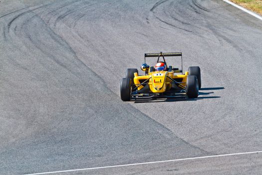 JEREZ DE LA FRONTERA, SPAIN - OCT 16: Matteo Torta of Corbetta Competizioni  races on European F3 championship on October 16 , 2011, in Jerez de la Frontera , Spain