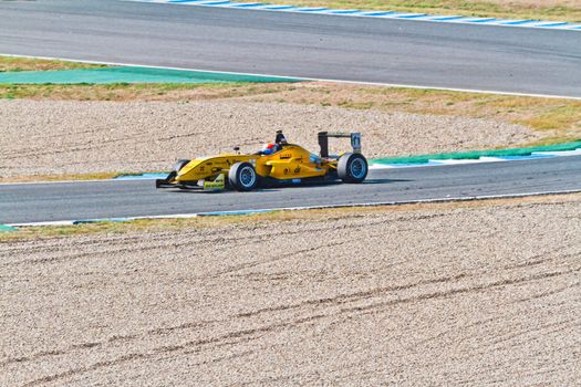 JEREZ DE LA FRONTERA, SPAIN - OCT 16: Matteo Torta of Corbetta Competizioni  races on European F3 championship on October 16 , 2011, in Jerez de la Frontera , Spain