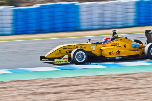 JEREZ DE LA FRONTERA, SPAIN - OCT 16: Matteo Torta of Corbetta Competizioni  races on European F3 championship on October 16 , 2011, in Jerez de la Frontera , Spain