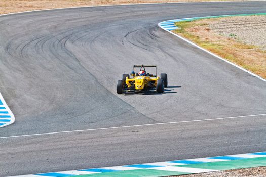 JEREZ DE LA FRONTERA, SPAIN - OCT 16: Matteo Torta of Corbetta Competizioni  races on European F3 championship on October 16 , 2011, in Jerez de la Frontera , Spain