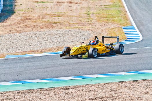 JEREZ DE LA FRONTERA, SPAIN - OCT 16: Matteo Torta of Corbetta Competizioni  races on European F3 championship on October 16 , 2011, in Jerez de la Frontera , Spain