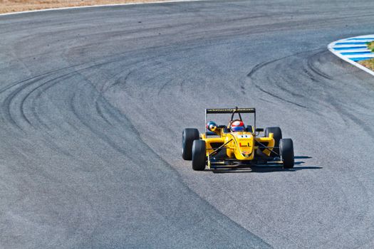 JEREZ DE LA FRONTERA, SPAIN - OCT 16: Matteo Torta of Corbetta Competizioni  races on European F3 championship on October 16 , 2011, in Jerez de la Frontera , Spain