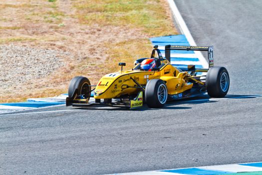 JEREZ DE LA FRONTERA, SPAIN - OCT 16: Matteo Torta of Corbetta Competizioni  races on European F3 championship on October 16 , 2011, in Jerez de la Frontera , Spain