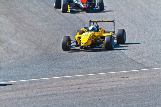 JEREZ DE LA FRONTERA, SPAIN - OCT 16: Alex Fontana of Corbetta Competizioni races on European F3 championship on October 16 , 2011, in Jerez de la Frontera , Spain