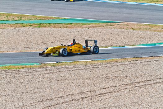 JEREZ DE LA FRONTERA, SPAIN - OCT 16: Matteo Torta of Corbetta Competizioni  races on European F3 championship on October 16 , 2011, in Jerez de la Frontera , Spain