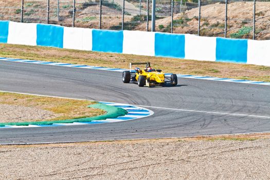 JEREZ DE LA FRONTERA, SPAIN - OCT 16: Matteo Torta of Corbetta Competizioni  races on European F3 championship on October 16 , 2011, in Jerez de la Frontera , Spain