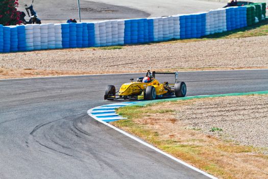 JEREZ DE LA FRONTERA, SPAIN - OCT 16: Matteo Torta of Corbetta Competizioni  races on European F3 championship on October 16 , 2011, in Jerez de la Frontera , Spain