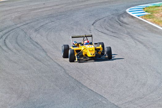 JEREZ DE LA FRONTERA, SPAIN - OCT 16: Matteo Torta of Corbetta Competizioni  races on European F3 championship on October 16 , 2011, in Jerez de la Frontera , Spain