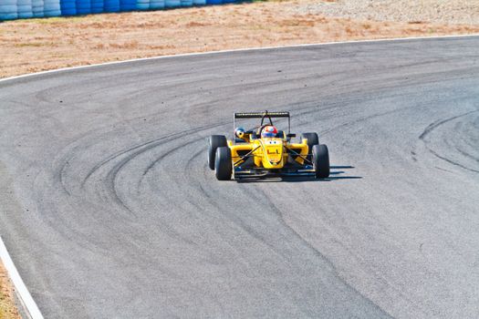 JEREZ DE LA FRONTERA, SPAIN - OCT 16: Matteo Torta of Corbetta Competizioni  races on European F3 championship on October 16 , 2011, in Jerez de la Frontera , Spain