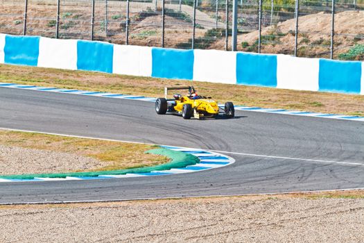 JEREZ DE LA FRONTERA, SPAIN - OCT 16: Matteo Torta of Corbetta Competizioni  races on European F3 championship on October 16 , 2011, in Jerez de la Frontera , Spain
