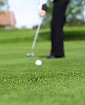 Golf situation with selective focus