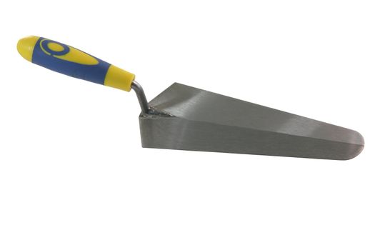 construction tools trowel isolated in white with path