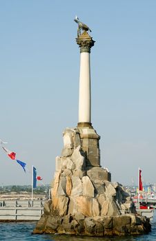 The Monument to the scuttled ships in Sevastopol, Crimea