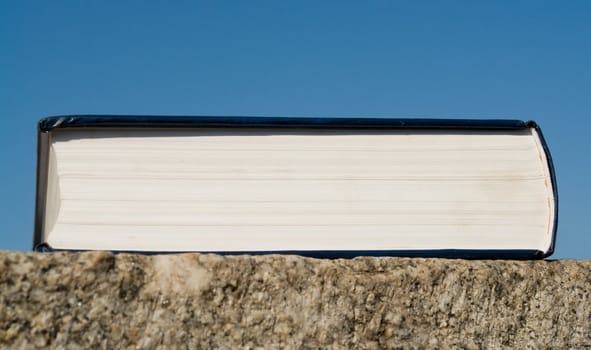 The big book with sky at background