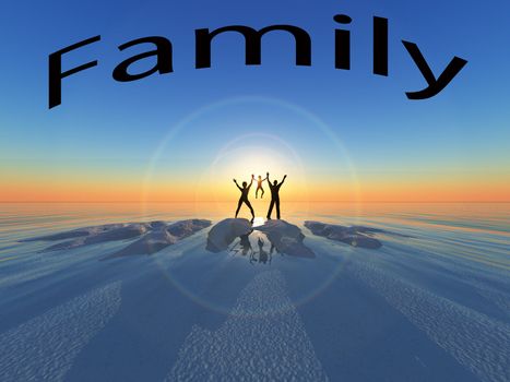 Image representing the together of a family.