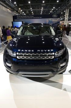 HOUSTON - JANUARY 2012: The 2012 Range Rover SUV by Land Rover at the Houston International Auto Show on January 28, 2012 in Houston, Texas.