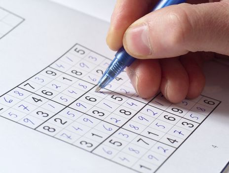 Close up of Sudoku Puzzle