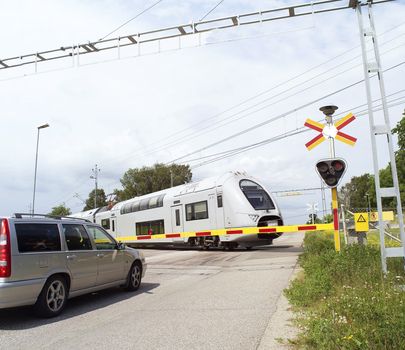 Moving Train on a summer day