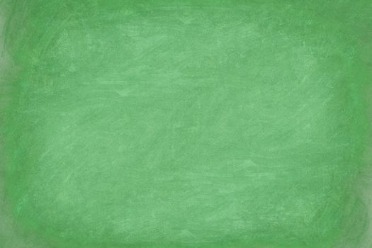 Green chalkboard / blackboard texture background closeup. Well textured closeup texture of blank empty green blackboard.