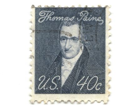 old postage stamp from USA 40 cent - Thomas Paine