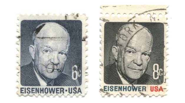 old postage stamps from USA - Eisenhower 