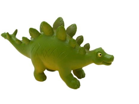 Stegosaurus - prehistoric era dinosaur on white