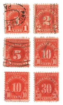 old postage stamps from USA -