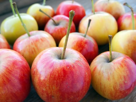 Healthy eating apple fruit food isolated on wood