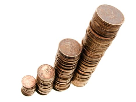 Currency coin backgrounds - finance wealth growth