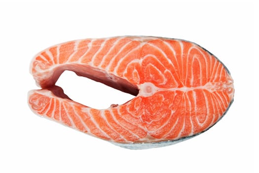 Healthy eating seafood - red raw salmon fish food