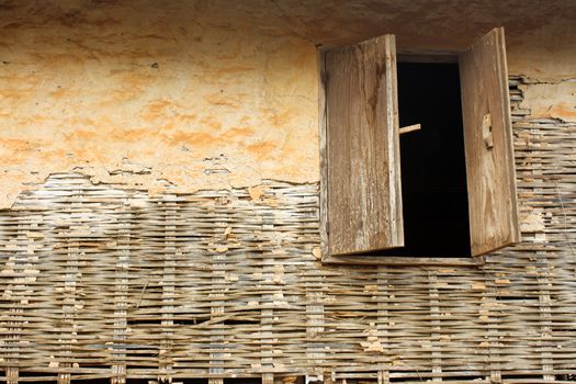 Old wall and window, Thailand