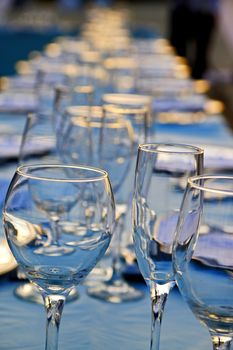 Exterior place setting for ocean side wedding celebration