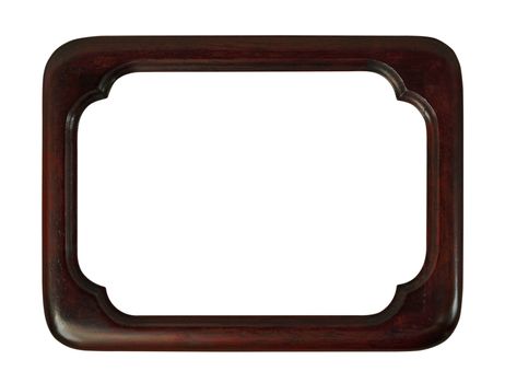 A rectangular wooden picture frame