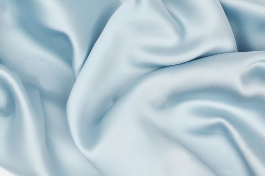  blue satin isolated on white closse up