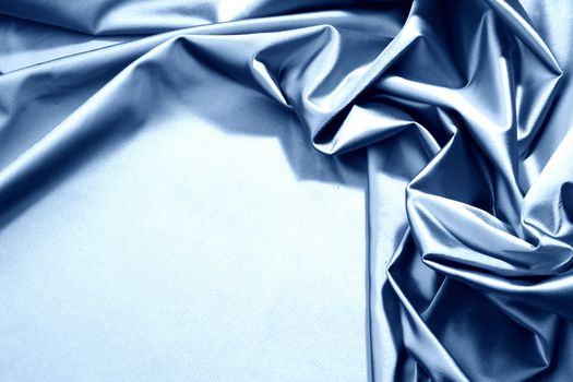 blue satin background closse up