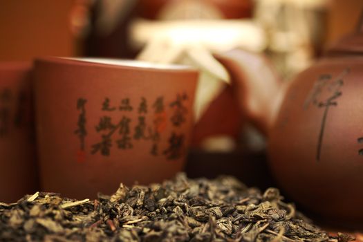 china tea background close up