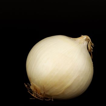 onion pile isolated on black