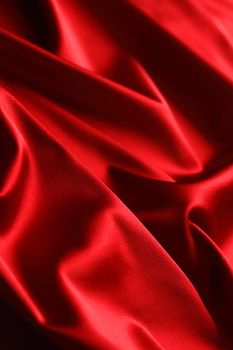 red satin background close up