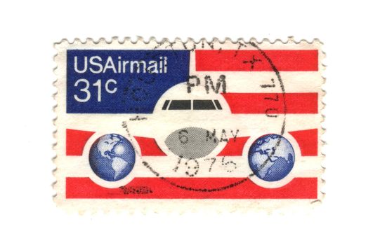 old postage stamp from USA Airmail - 31 cent