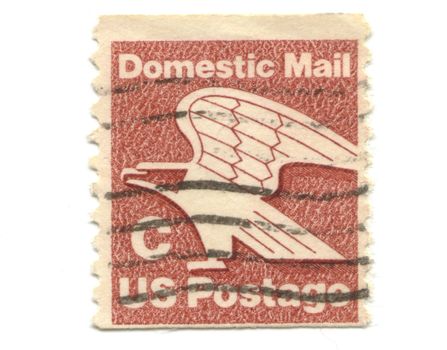 old postage stamp from USA C -